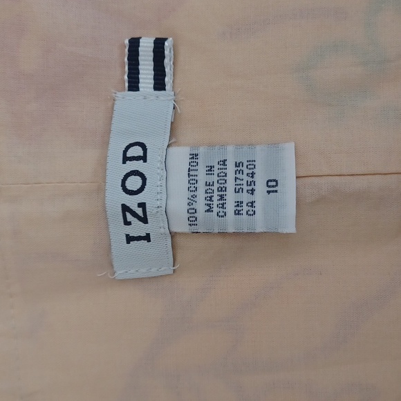 Izod A-line skirt, tropical print, size 10 - Picture 4 of 9